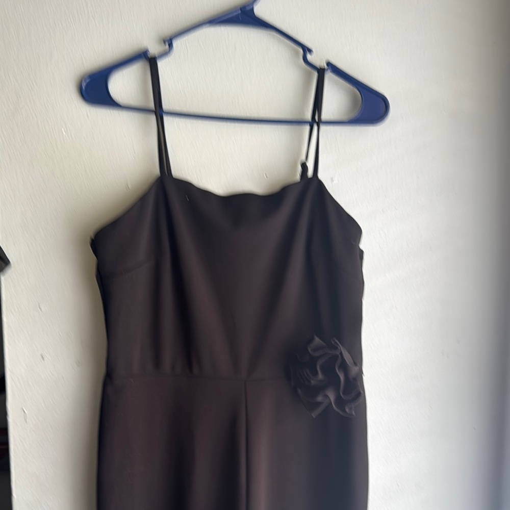 Elegant Black Spaghetti Strap Romper